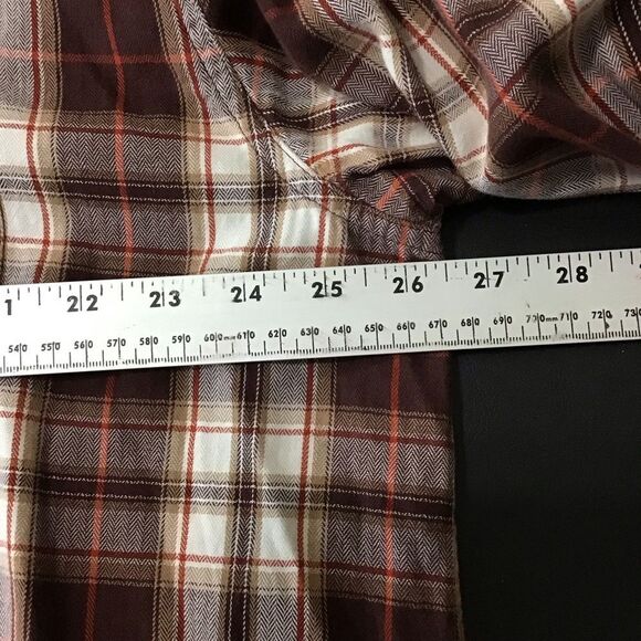Magellan Sportswear Men's Brown Plaid Button Up Shirt XXL - Picture 6 of 10